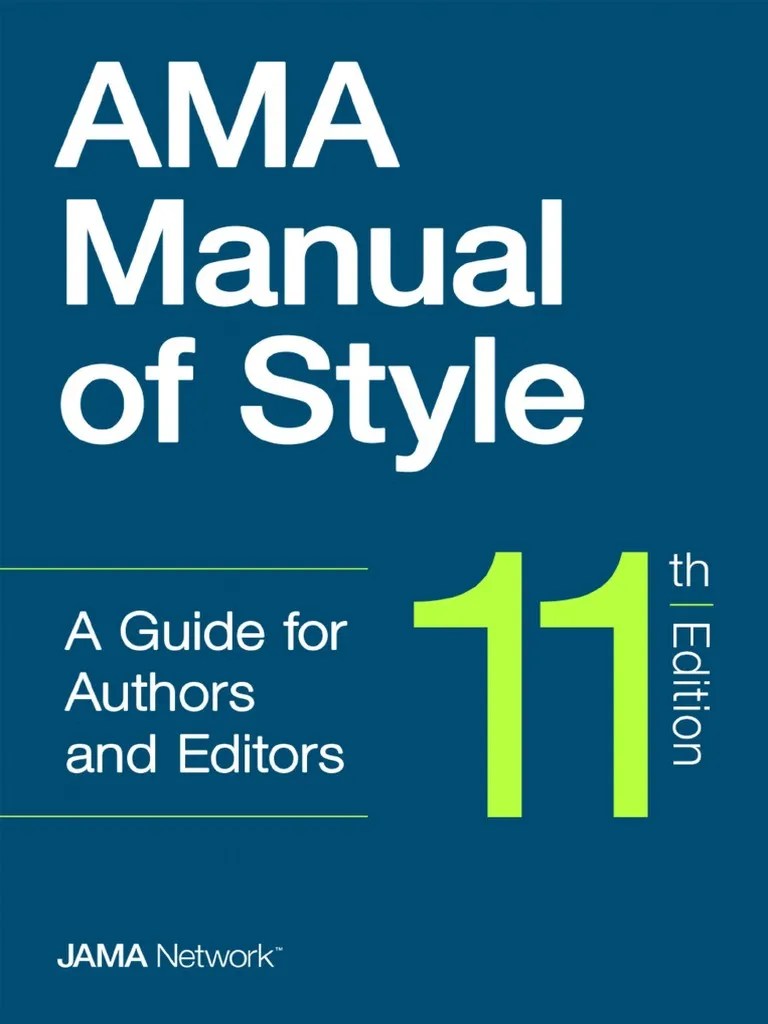 AMA Manual of Style | PDF | Single Nucleotide Polymorphism | Editing