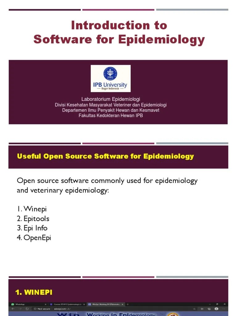 2.P. Introduction To Software For Epidemiology PDF Epidemiology