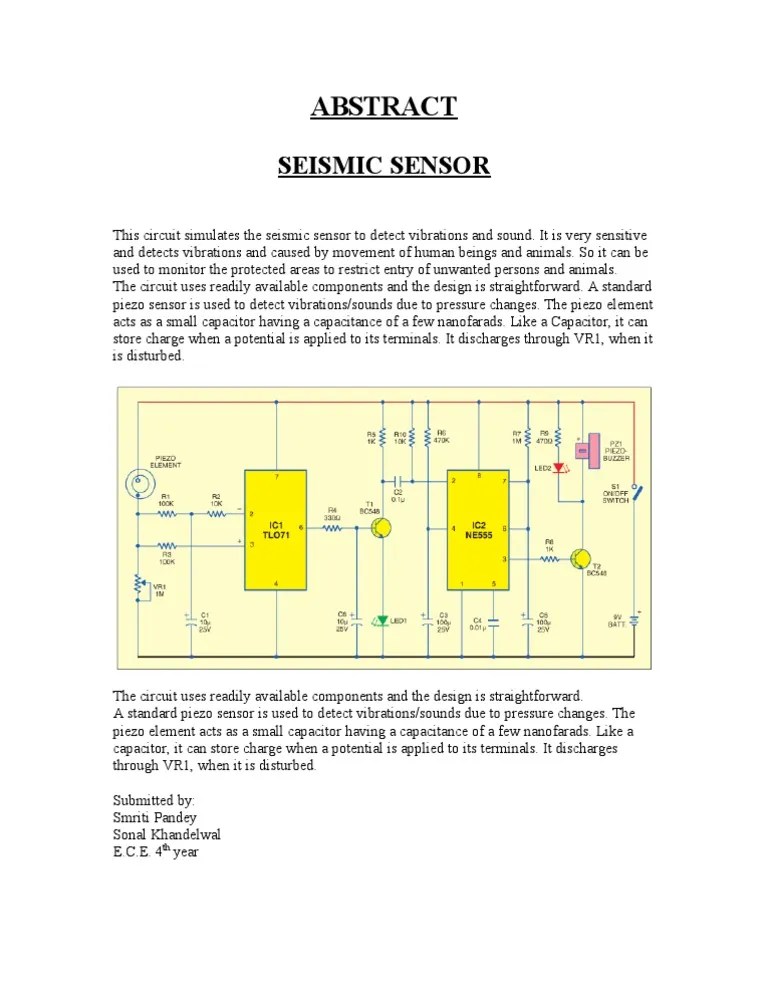 Seismic Sensor | PDF