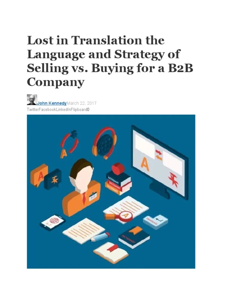 Language of Seller Vs Buyer PDF Sales Psychological Concepts