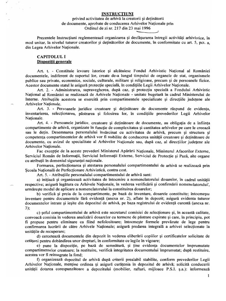 1/15 instrucţiuni privind organizarea şi desfăşurarea activităţii de voluntariat în cadrul inspectoratelor pentru situaţii de urgenţă judeţene/bucureşti ilfov ţinând cont de beneficiile. Instructiuni Arhivare
