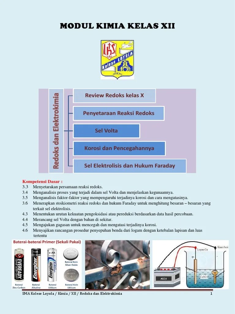 Modul Redoks Dan Elektrokimia | PDF