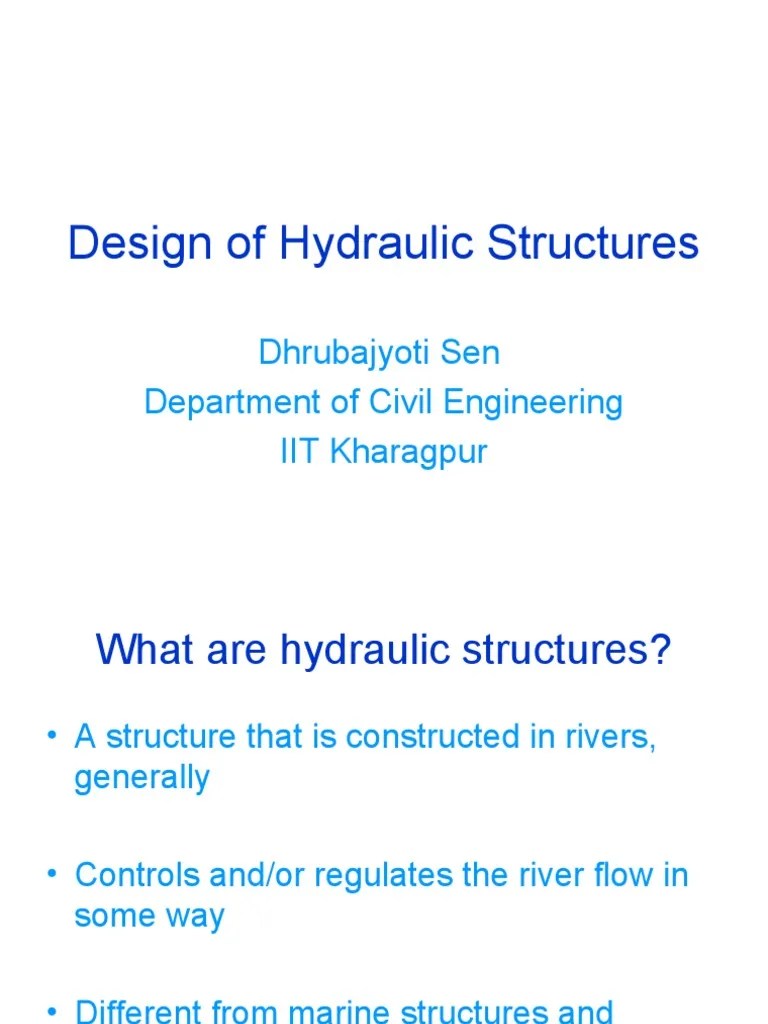 Design of Hydraulic Structures