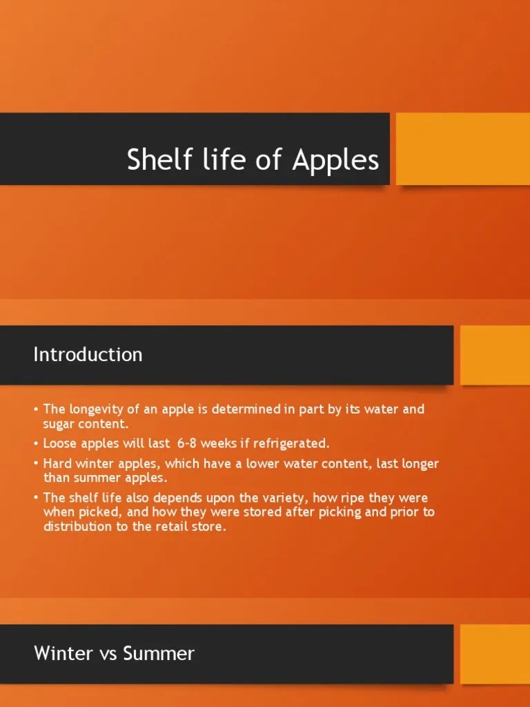 Shelf Life of Apples 2 PDF Cellular Respiration Biochemistry