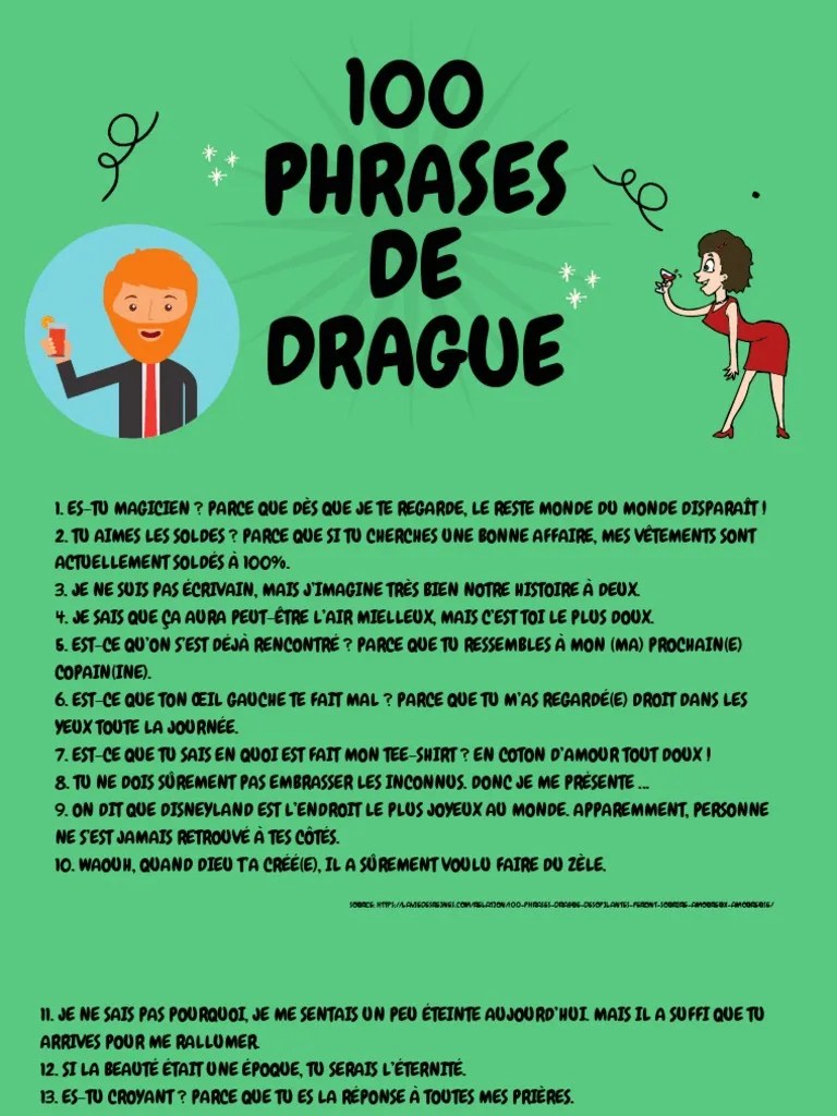 100 Phrases de Drague