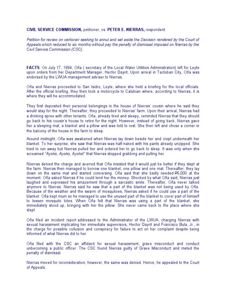 Sexual Harassment. Grave Misconduct Cases Download Free PDF Sexual