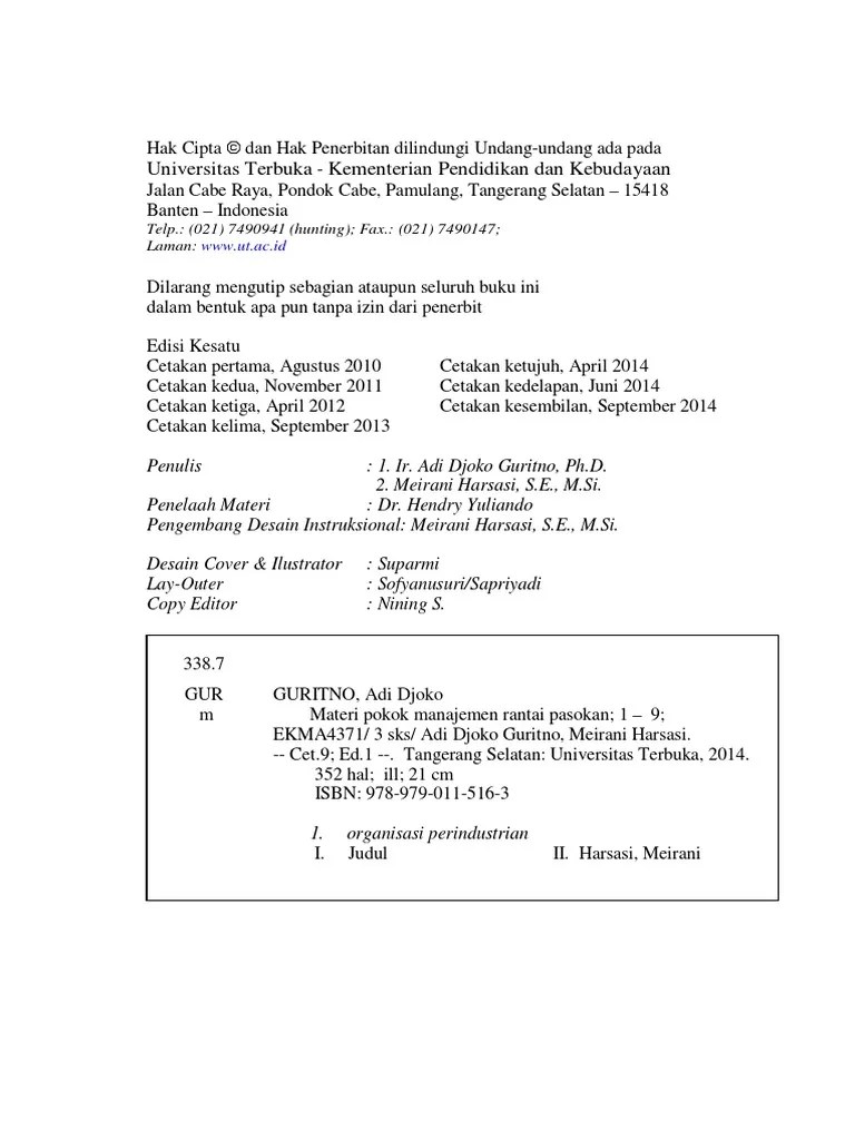 EKMA4371 Edisi1 | PDF