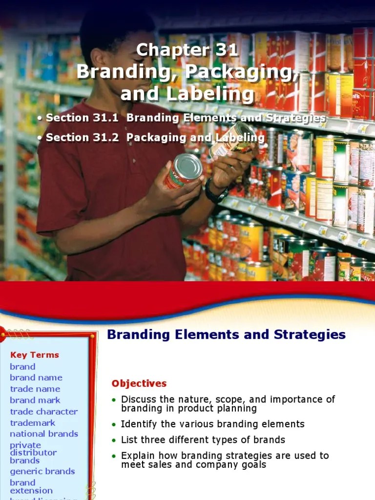 Branding, Packaging, and Labeling PDF Packaging And Labeling Brand