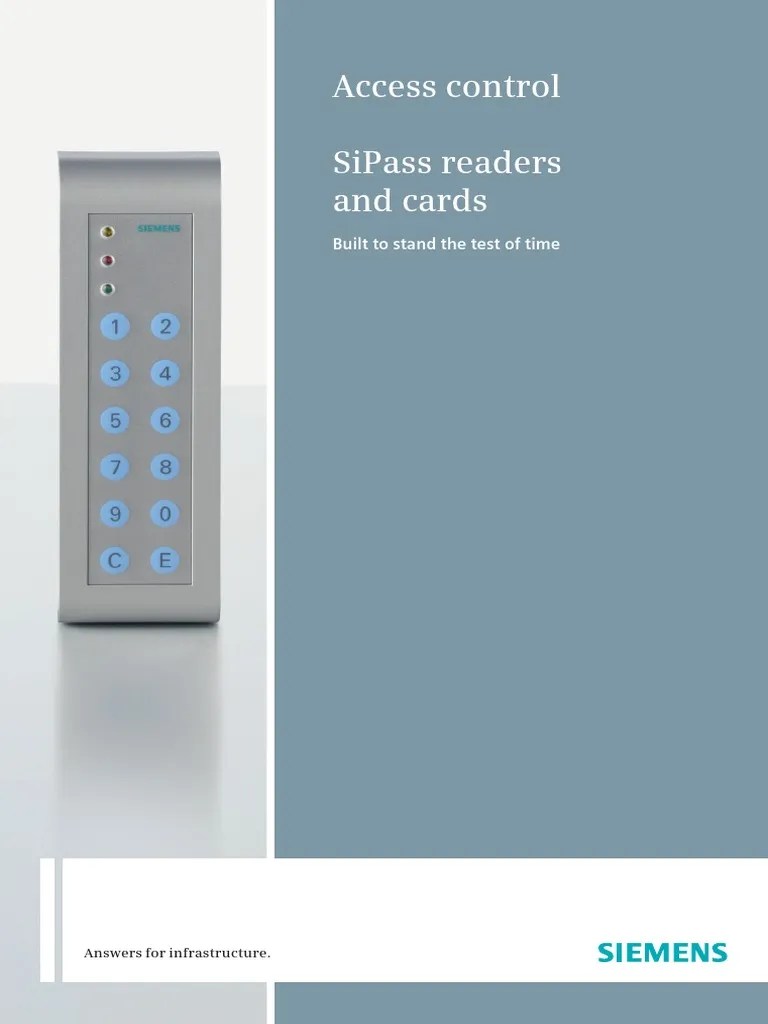 Access Control Sipass Readers and Cards Built To Stand The Test of