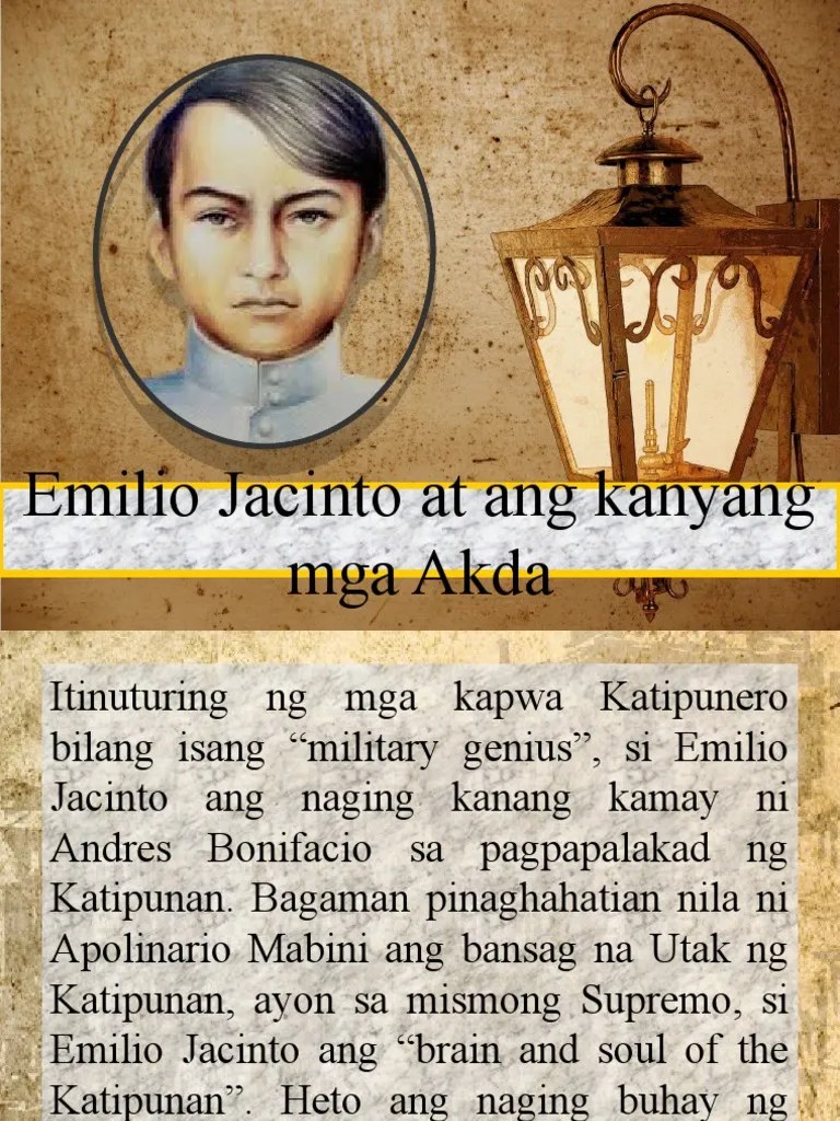 Talambuhay Ni Emilio Jacinto Tagalog