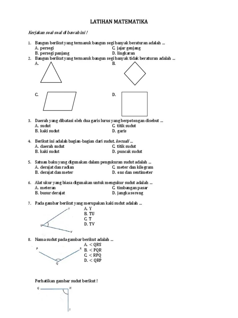 Latihan Matematika Kelas 4 | PDF