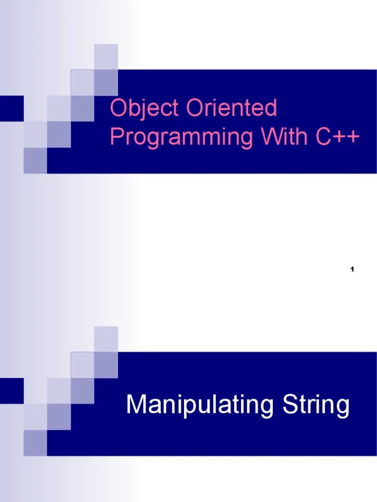 String PDF String Science) Computer Science