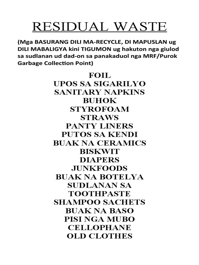 Residual Waste PDF