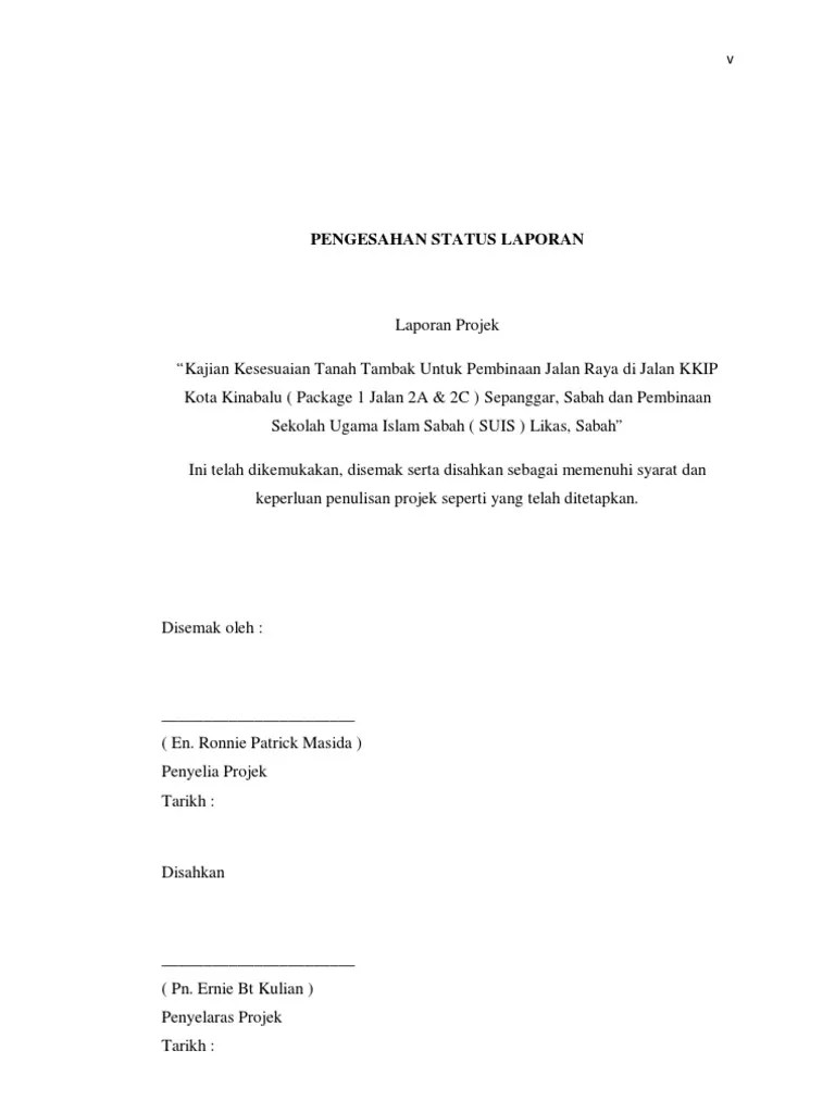 Contoh Laporan Projek Pembinaan Afiit