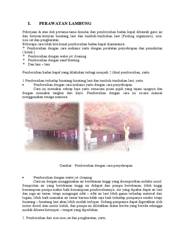 PEMBERSIHAN LAMBUNG KAPAL Bede | PDF