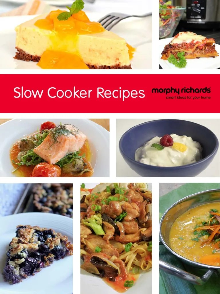 Morphy Richards Slow Cooker PDF PDF Curry Slow Cooker