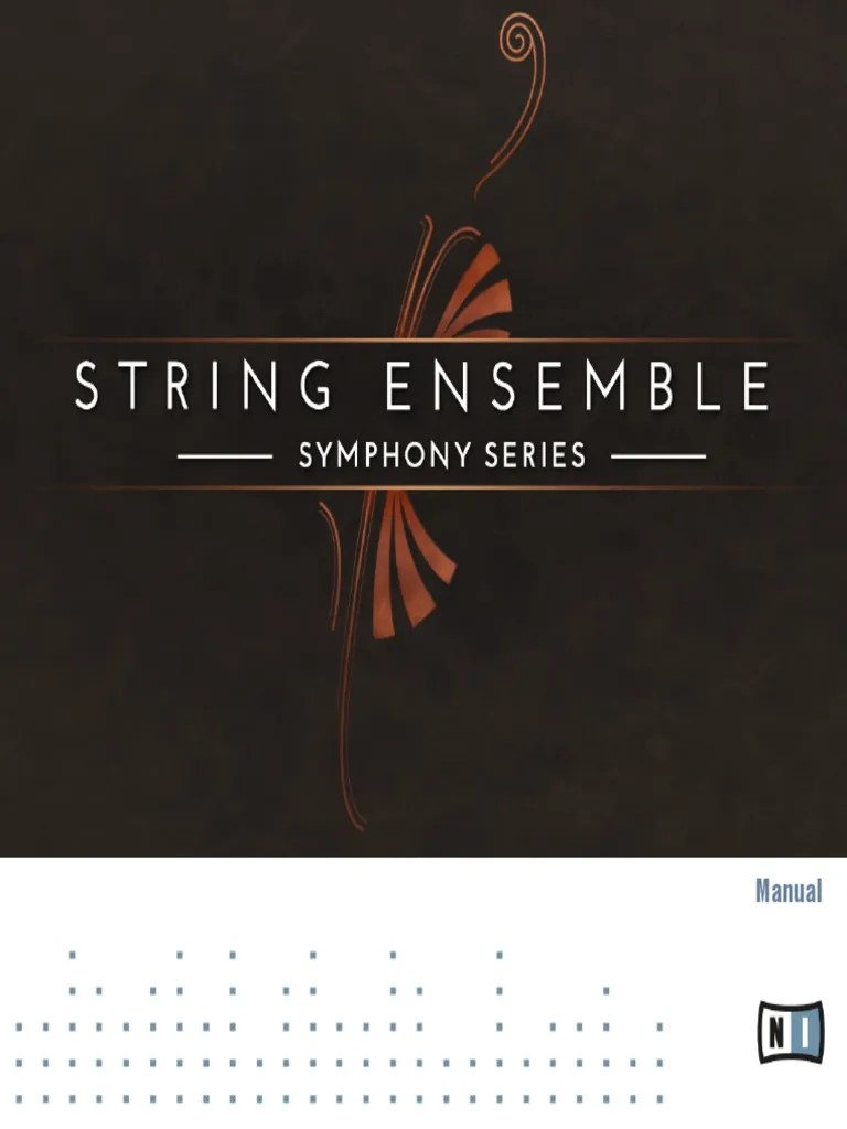 SYMPHONY SERIES STRING ENSEMBLE Manual PDF PDF Orchestras String