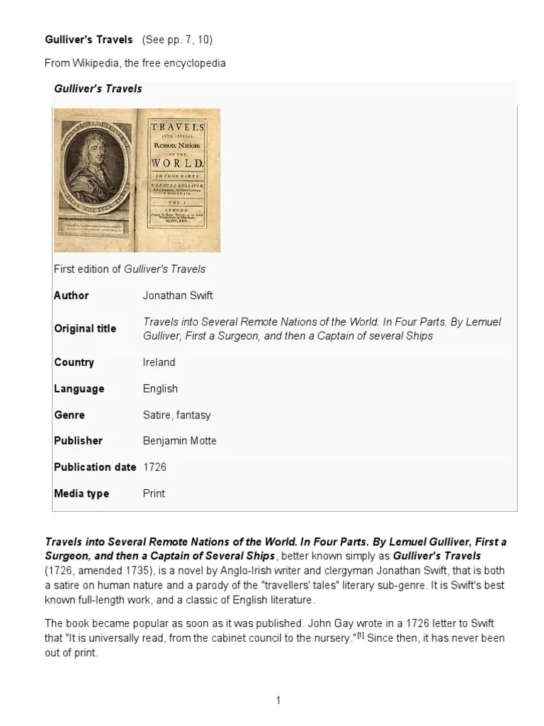 Gulliver's Travels PDF Gulliver's Travels Books