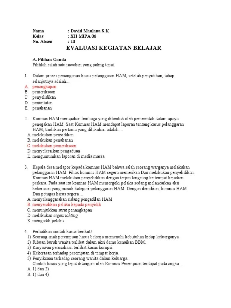 XIIA6 - 10 - David Maulana S.K - PKWN | PDF