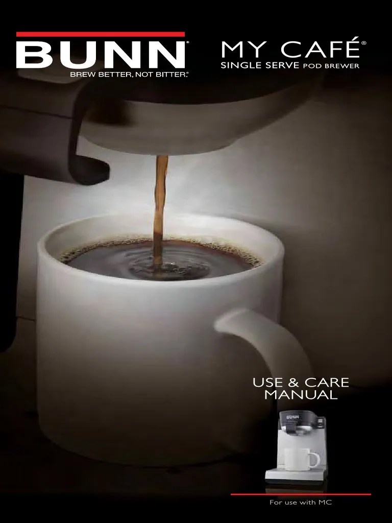 Bunn My Cafe Manual | PDF | Implied Warranty | Coffee
