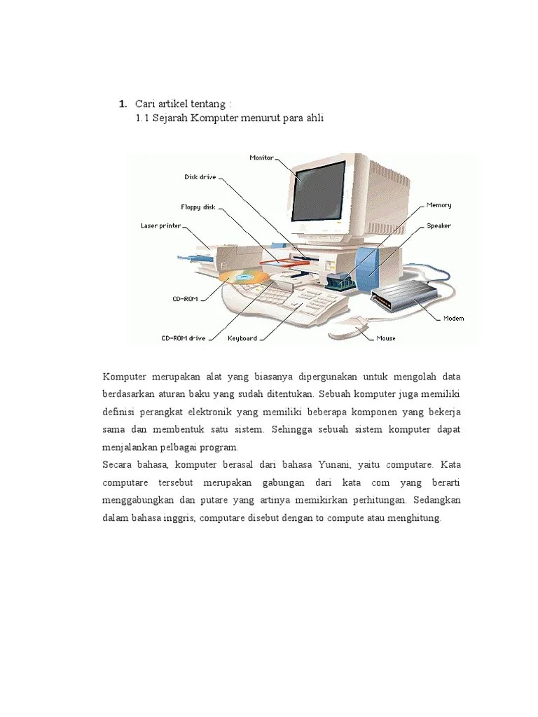 Tugas 1 Komputer Dasar (Eka Lia Lestari) | PDF