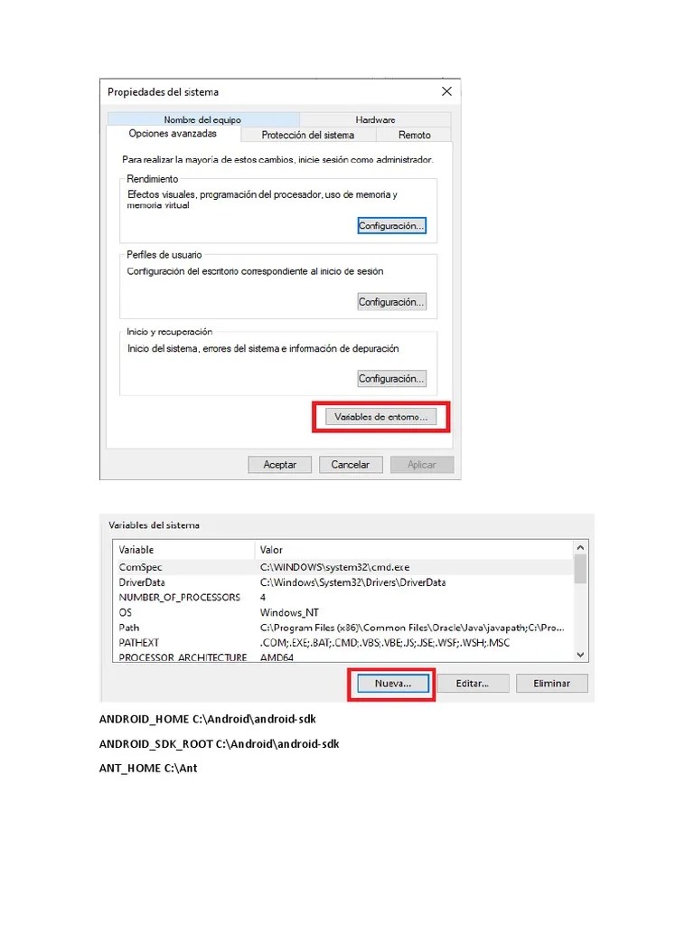 Set Android, Ant, and Gradle Environment Variables PDF