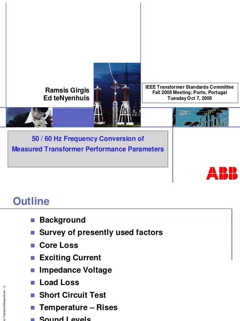 50 To 60 HZ Conversion Transformer Testing | PDF | Transformer