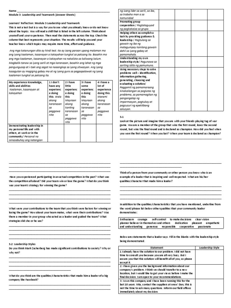 Module 3 Jhs Answer Sheet PDF