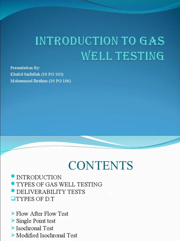 Gas Well Testing PDF Petroleum Reservoir Permeability (Earth Sciences)