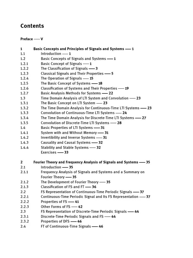 (Signal Processing and Data Analysis) Contents PDF Laplace Transform Discrete Fourier