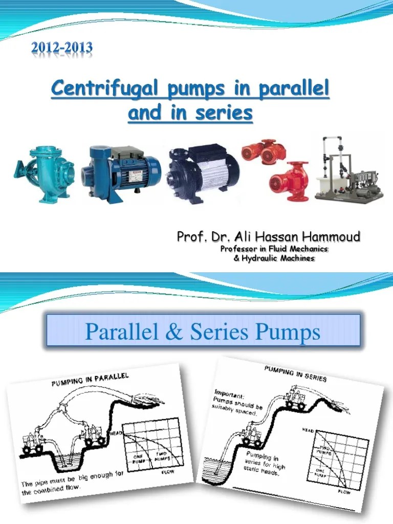 Series & Parallel Pumps PDF Pump Fluid Dynamics
