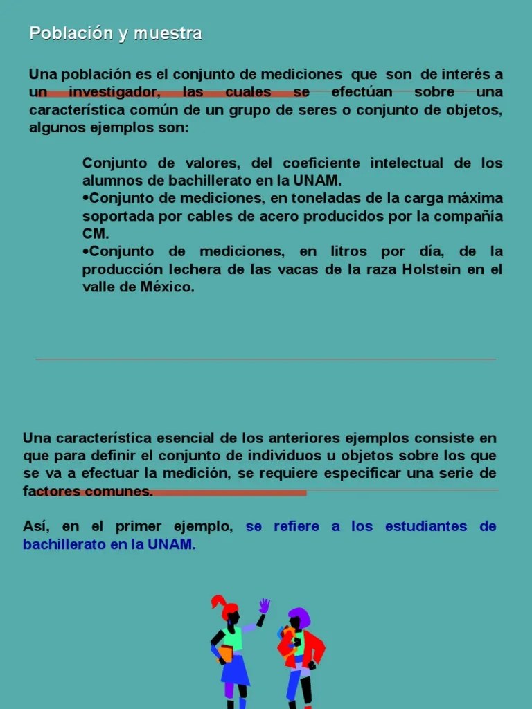 POBLACIÃ“N Y MUESTRA Muestreo (EstadÃ­stica) Probabilidad