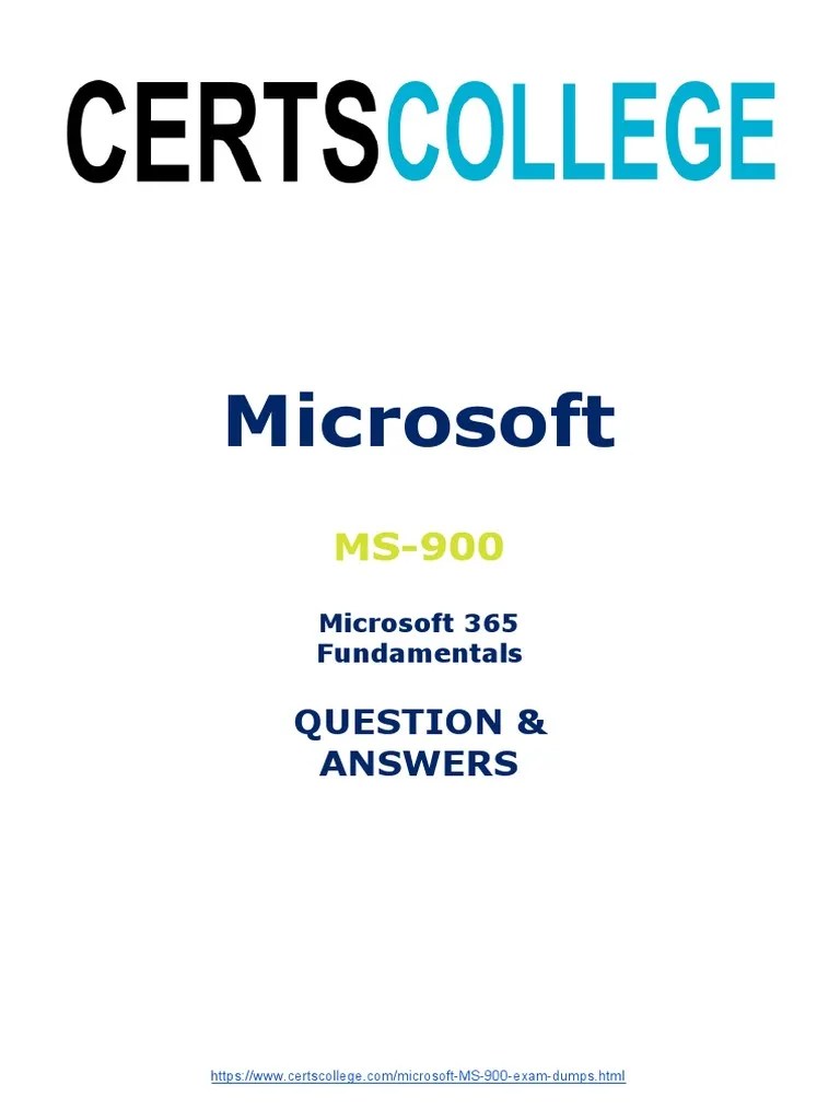 MS-900 Exam Questions | PDF | Microsoft Exchange Server | Computer