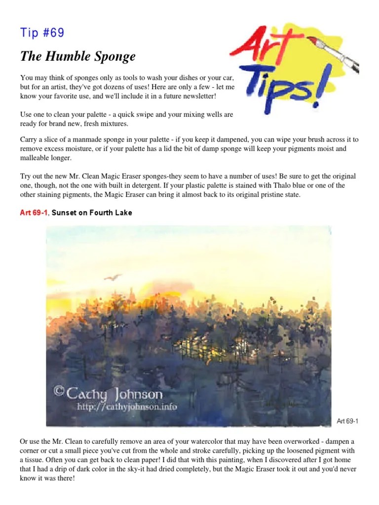 The Humble Sponge PDF Art Materials Art Media