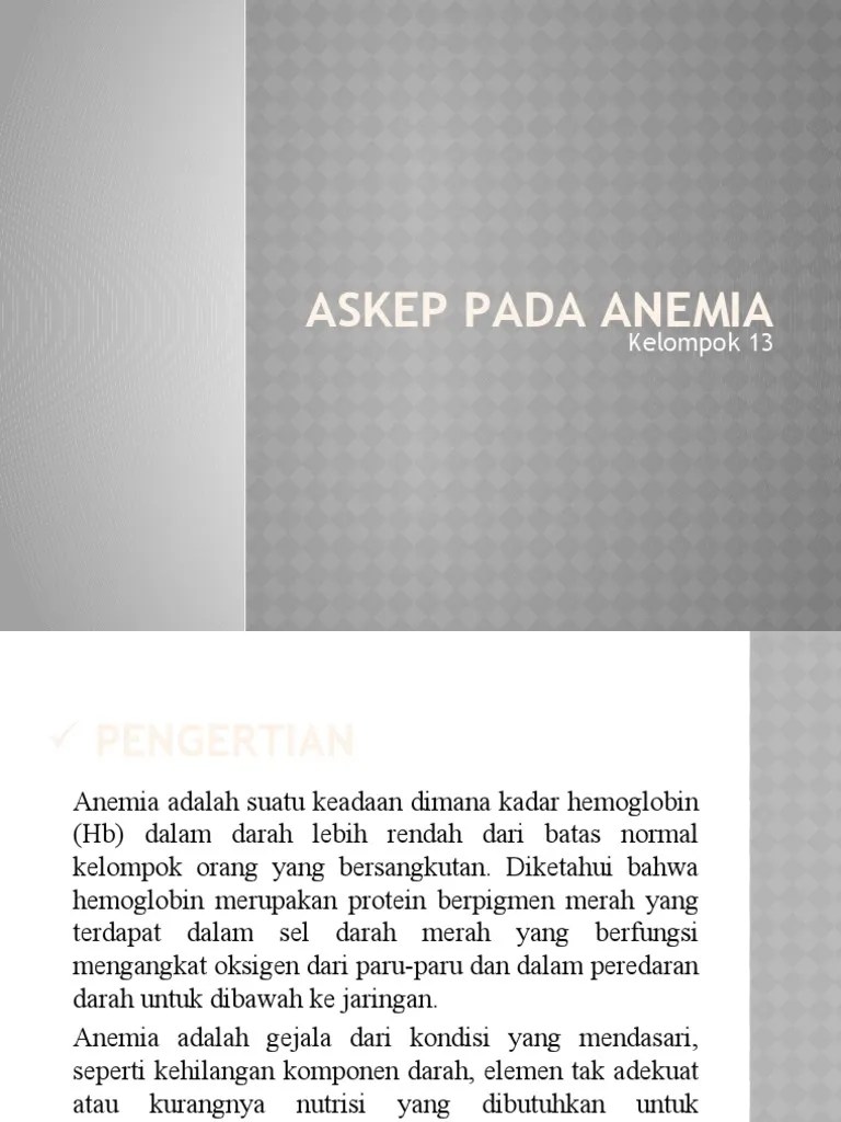 Askep Pada Anemia | PDF