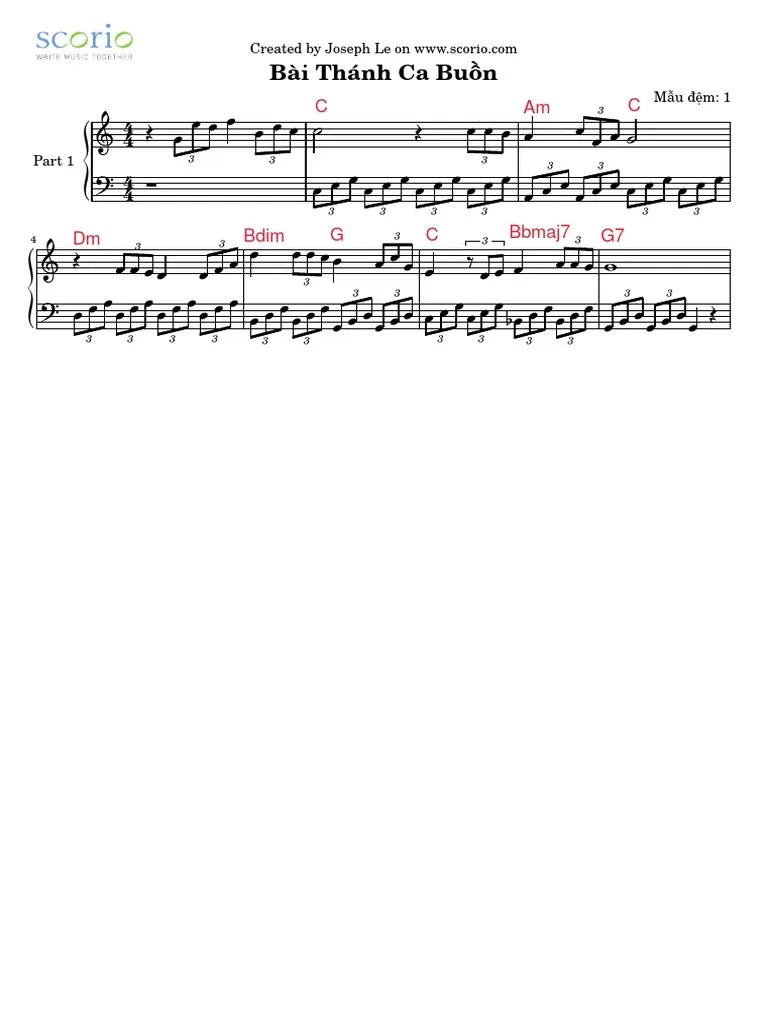 Thuc hanh mẫu đệm 1bai thanh ca buon PDF