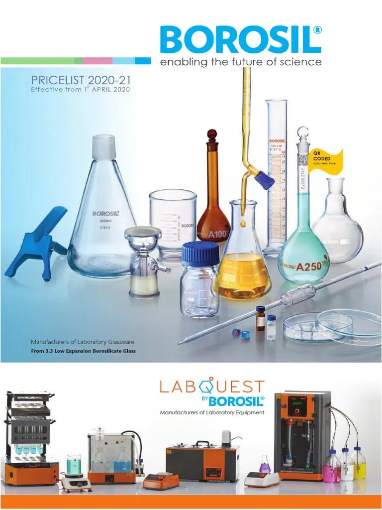Borosil Pricelist 2020 211 PDF PDF Calibration Glasses