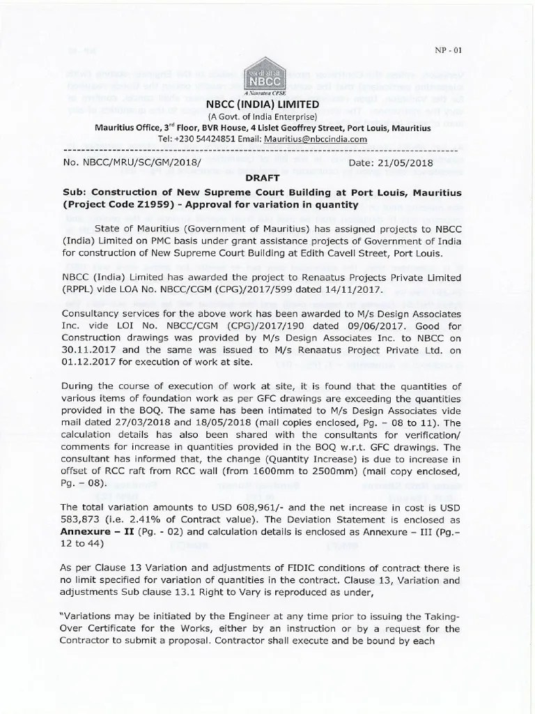 Proposal Qty. Deviation-Min | PDF