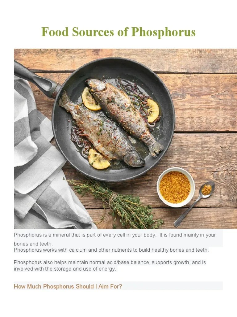 Food Sources of Phosphorus PDF Phosphorus Beef