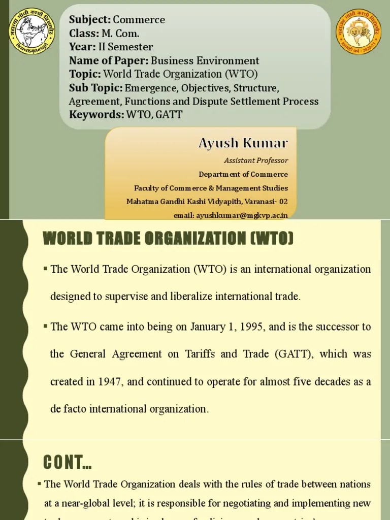 Understanding the Emergence, Objectives, Structure, Agreements