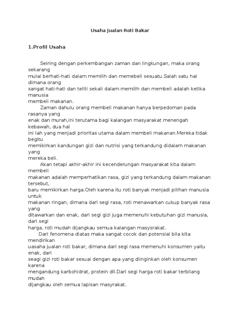 tugas sekolah Proposal Usaha