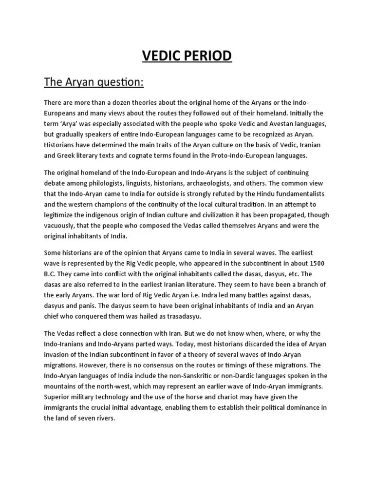 The Origins and Social Structure of Early Vedic Society Exploring the