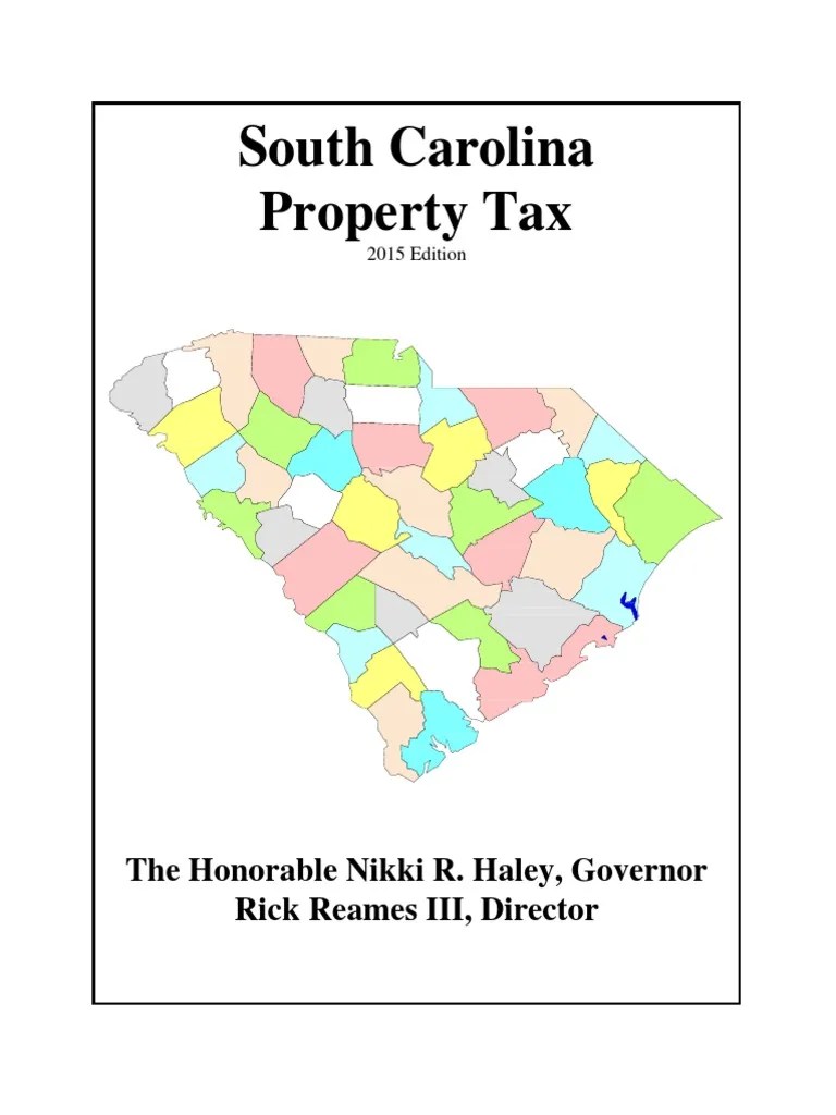SC Property Tax 2015 Edition PDF Property Tax Real Estate Appraisal
