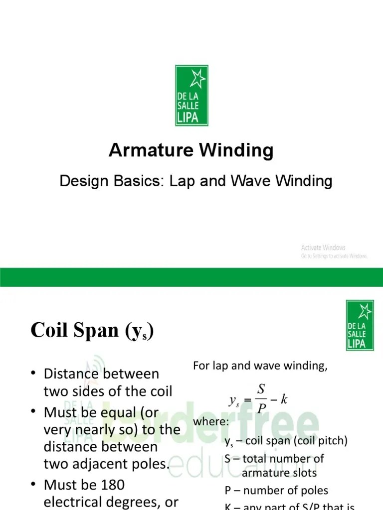 Elmachi1 - Lecture11 (Armature Winding - Part 2) | PDF | Electrical