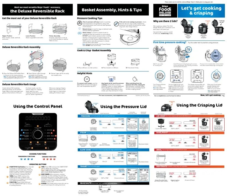 Ninja Foodi Deluxe Fd400 | PDF | Pressure Cooking | Cookware And Bakeware