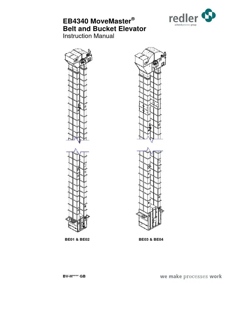1.1 Belt & Bucket Elevator Instruction Manual PDF Elevator Belt