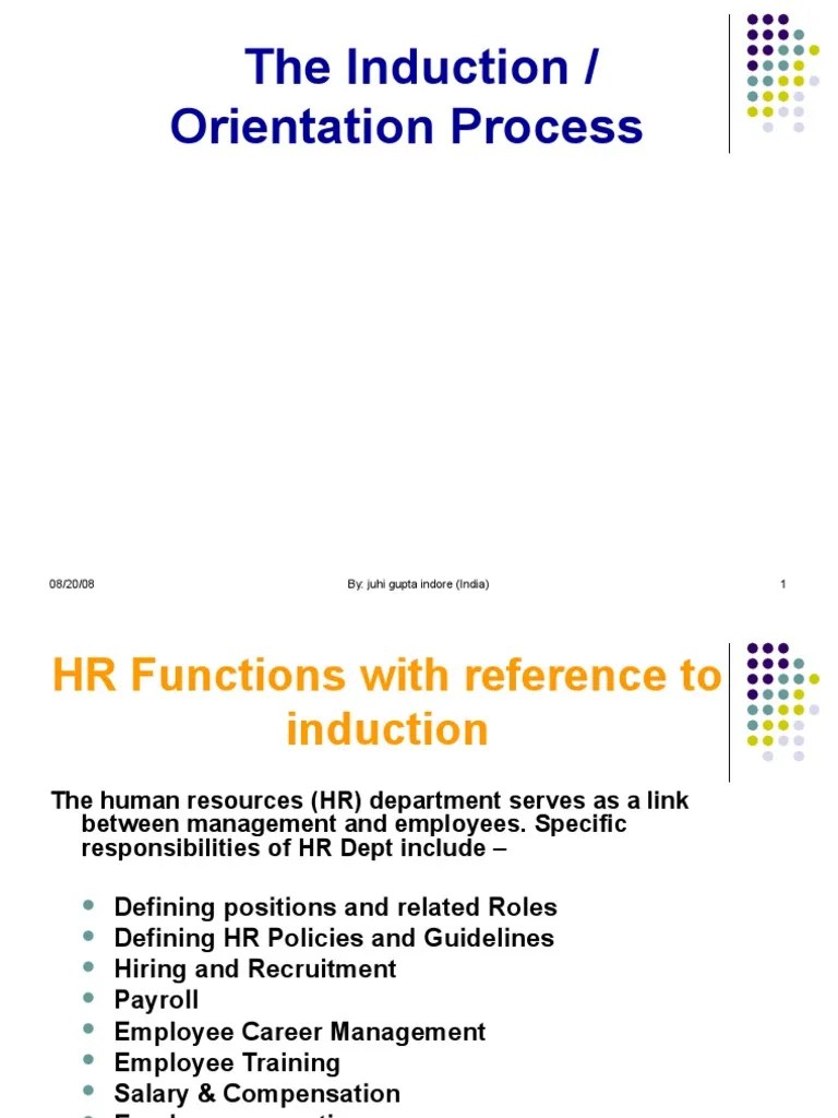 Hrm Induction Performance Appraisal Human Resources