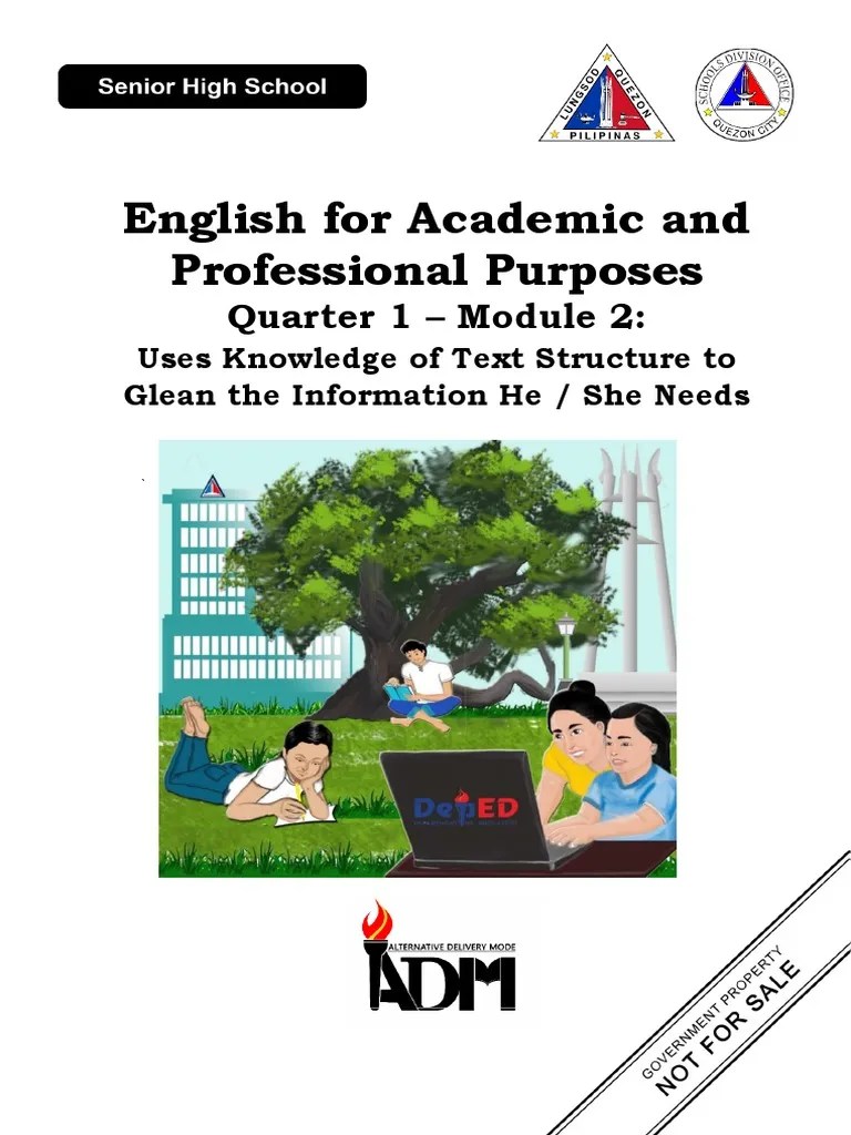 EAAP Q1 W2 Module 2 V3a PDF Reading Comprehension Learning