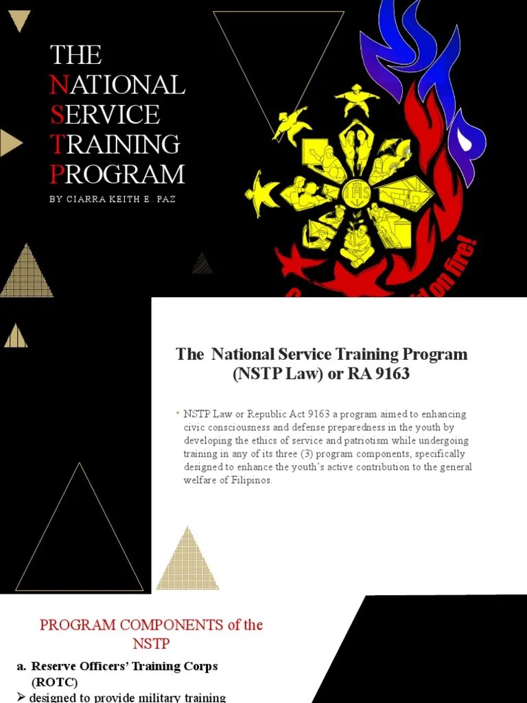 The National Service Training Program PDF Reserve Officers