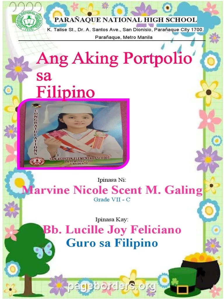 Filipino Portfolio PDF